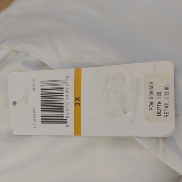 +SZ NWT White Sleeveless Maxi Dress SZ 3X By Nina Leonard - Picture 8 of 11